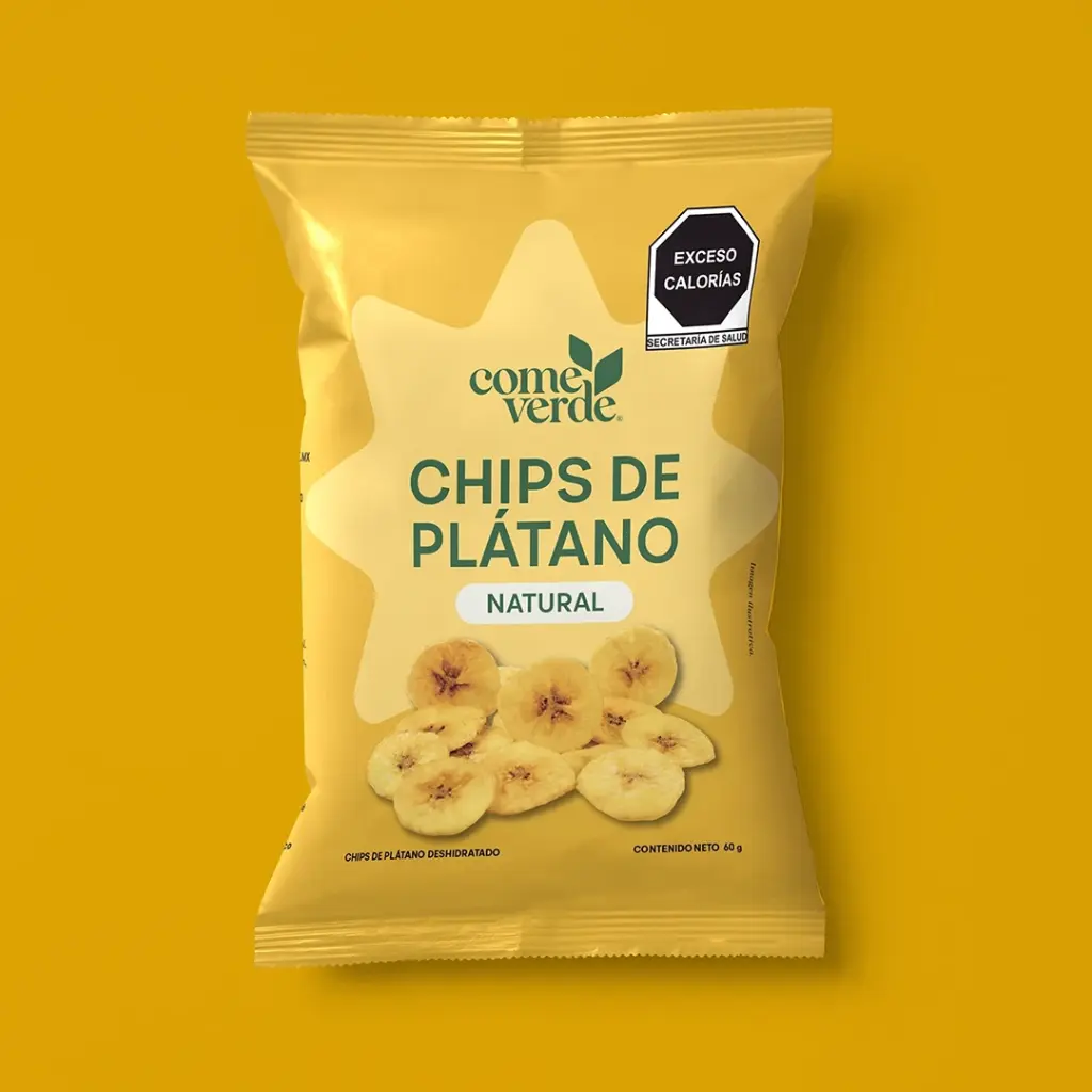 PLATANO NATURAL 60G 12 PIEZAS