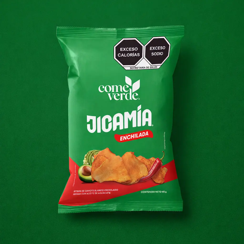 JICAMIA ENCHILADA 60g 12 PIEZAS