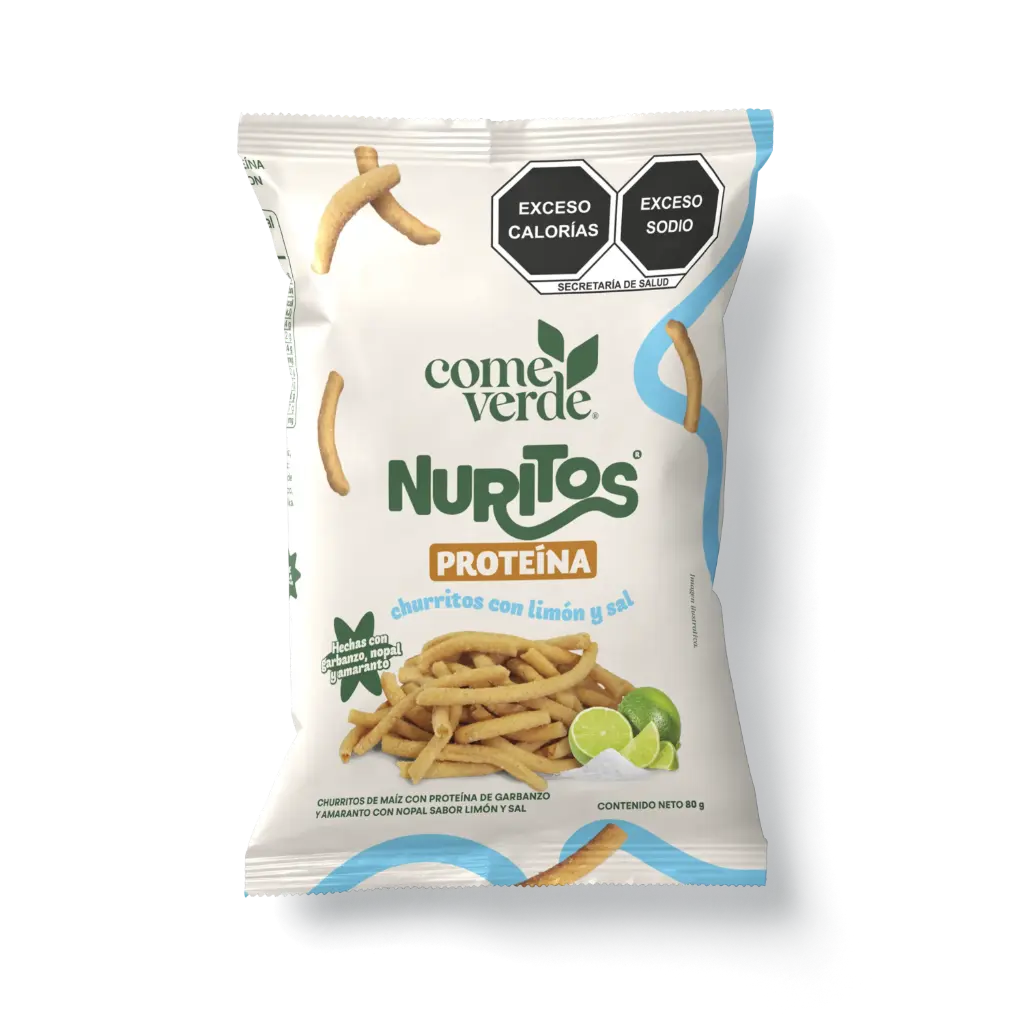 NURITOS LIMON Y SAL 80g 12 PIEZAS
