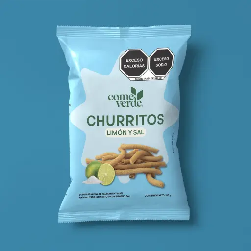 [PT016] CHURRITO LIMON Y SAL 100g 12 PIEZAS