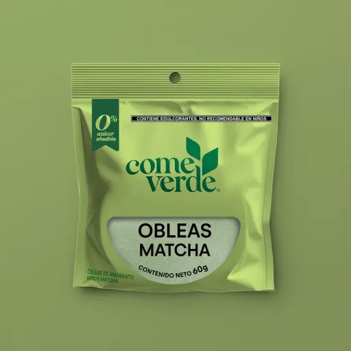 [PT040] OBLEA DE MATCHA 60g 12 PIEZAS