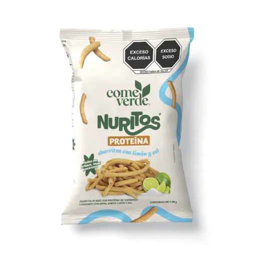 [PT092] NURITOS LIMON Y SAL 80g 12 PIEZAS